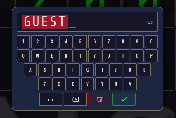 Input-focused panel of the Digital Baseball Scoreboard UI